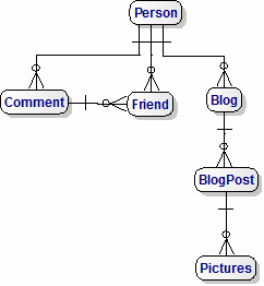 Data Model for the Microsoft Entity Framework