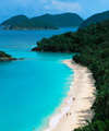 Beach at St.John in the Caribbean