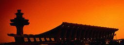 Dulles Airport, Washington at Dusk