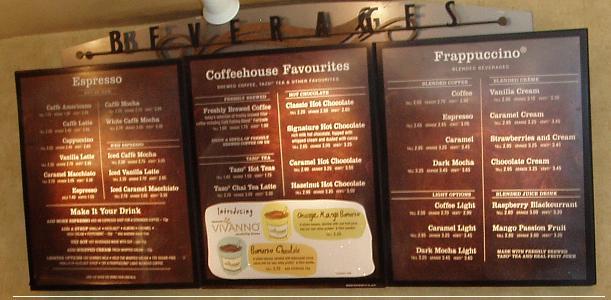 Menu Board